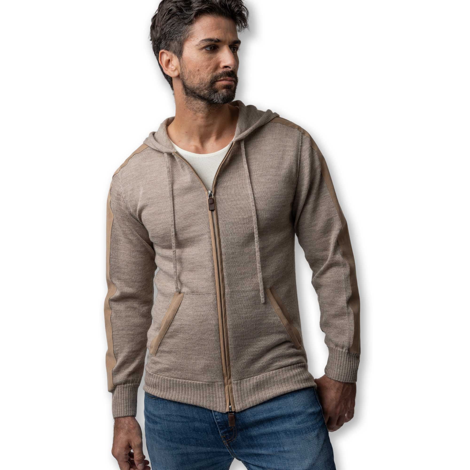 Men | Damien Hoodie for Men | Light Taupe