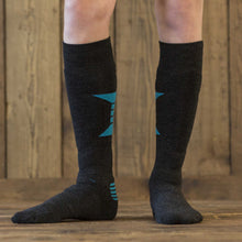Unisex | Olympus Sport Sock | Charcoal / Cyan