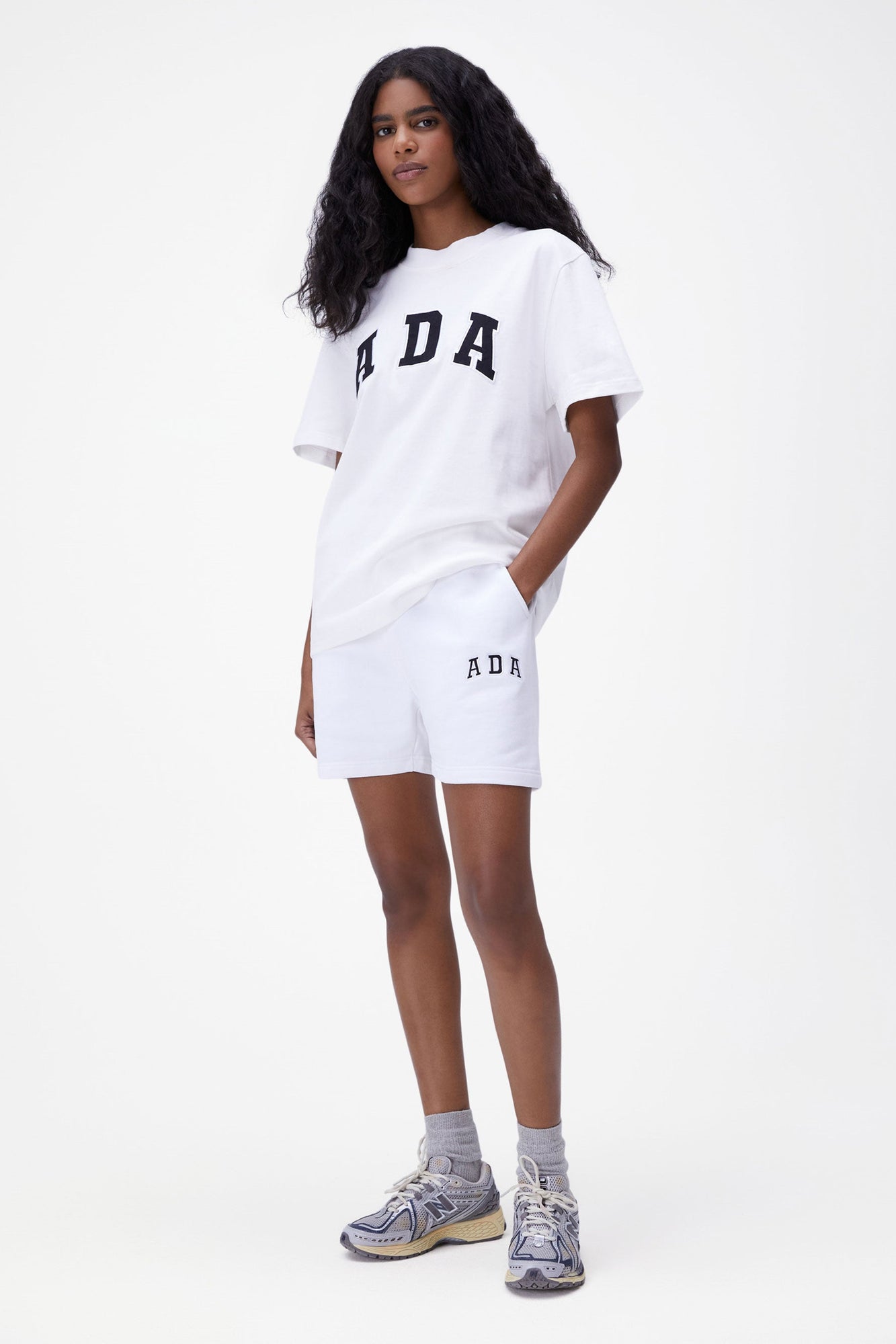Adanola | Ada Sweat Shorts | White