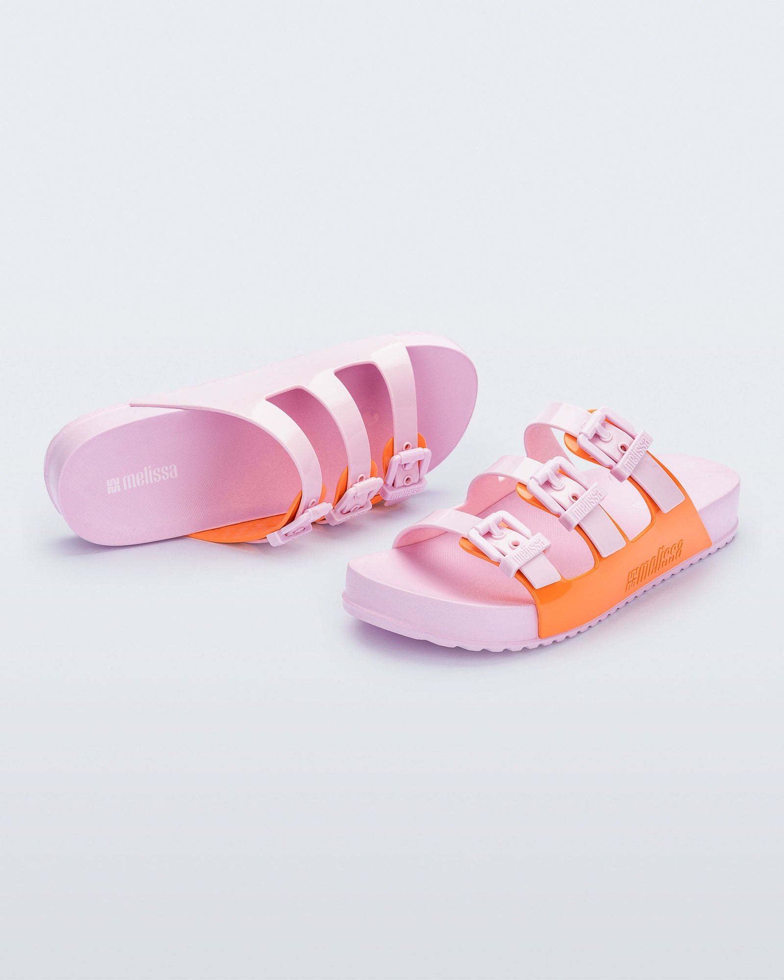 Cozy Stripes Slide | Pink/Orange