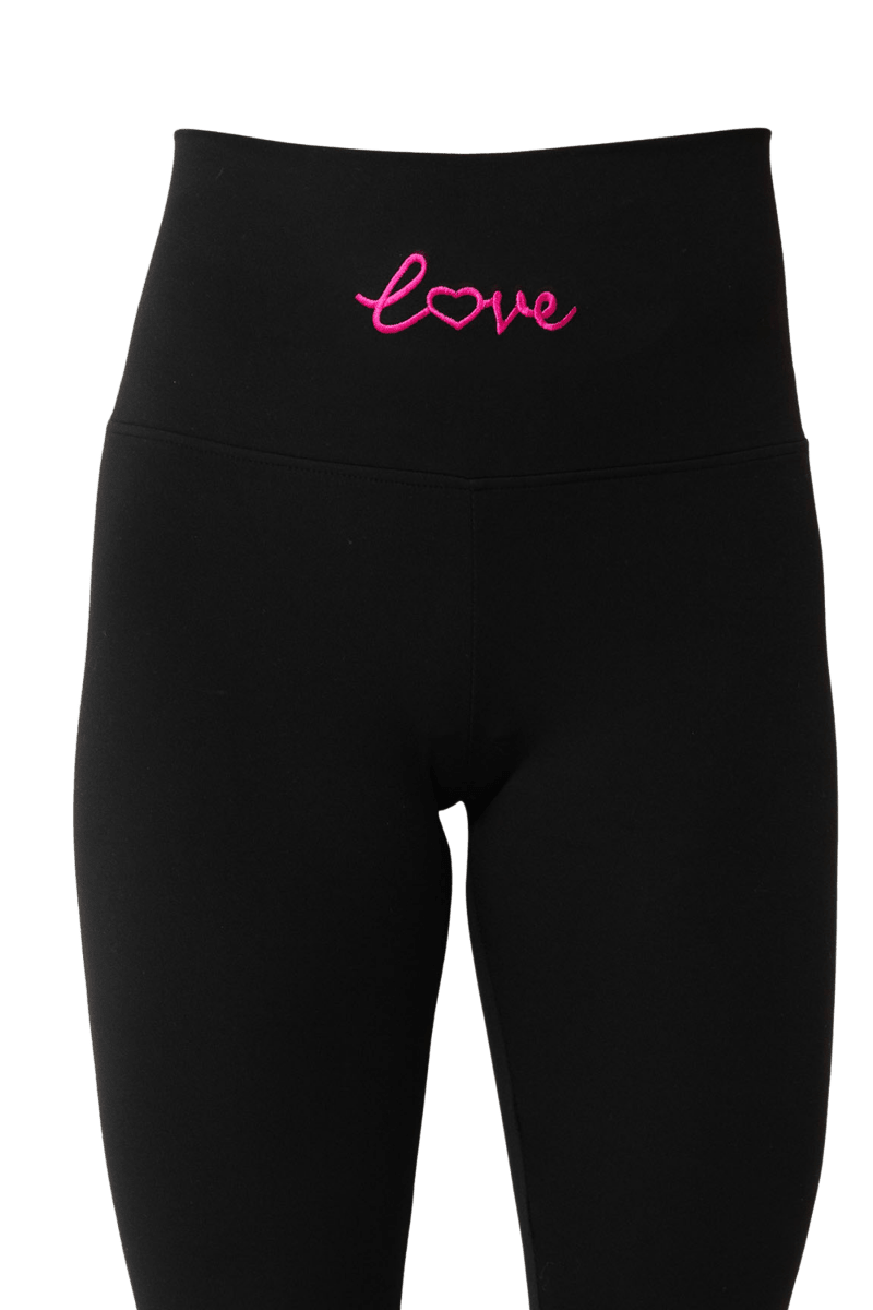 Adore Yourself High - Waisted Premium Legging - Black/HotPink - Self - Adore