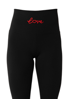 Adore Yourself High - Waisted Premium Legging - Black/Red - Self - Adore