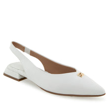 Nayana Dress Flat | Bright White Leather