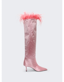 Alexander Wang | Women | Viola 65 Feather Slouch Boot | Prism Pink