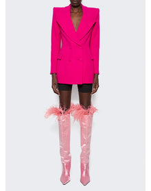 Alexander Wang | Women | Viola 65 Feather Slouch Boot | Prism Pink