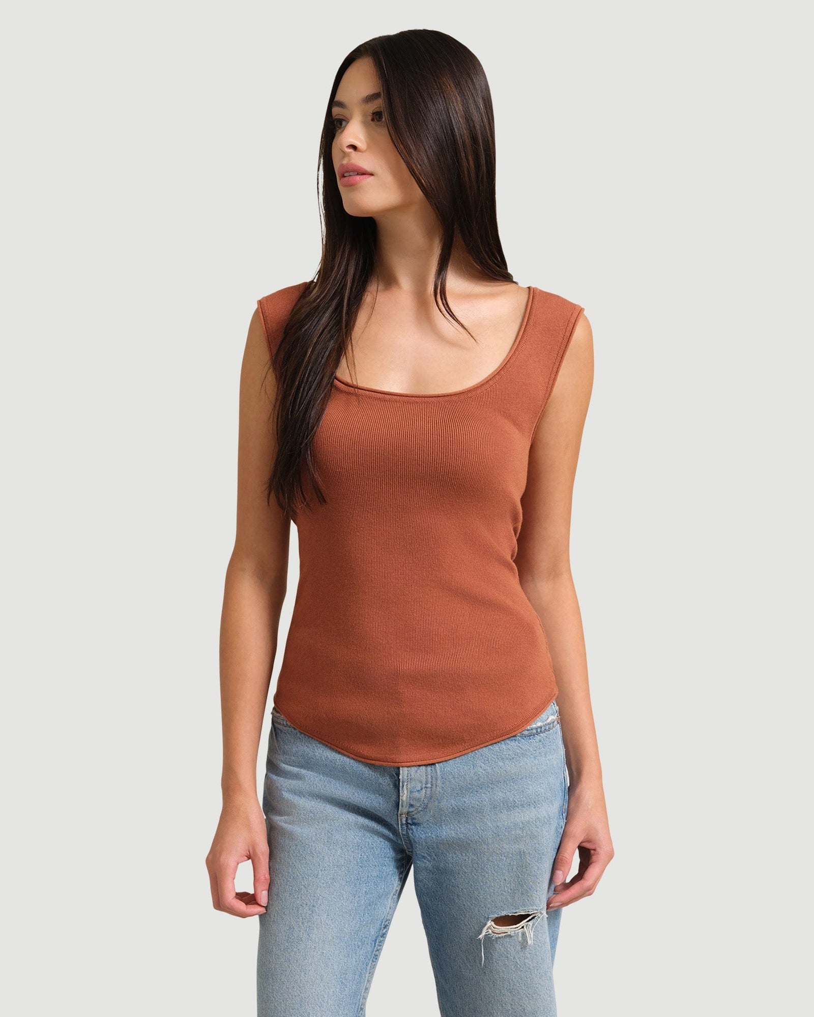 Cecily | Alexis Keyhole-Back Sweater Tank in Size Small