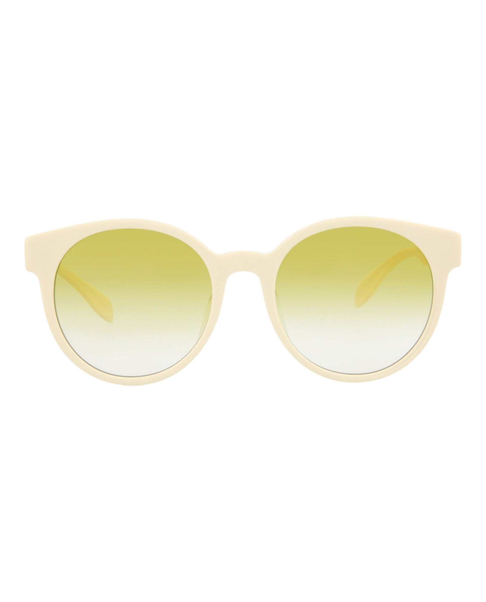 Alexander McQueen | Women | Round Acetate Sunglasses | White