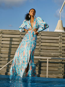 Amal Dress - Atoll Blu - diarrablu