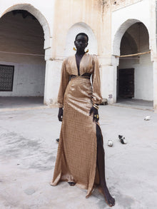 Amal Dress - Dhaw Gold - diarrablu