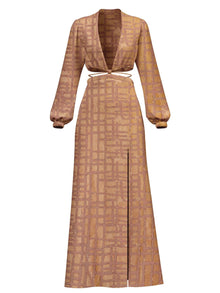 Amal Dress - Dhaw Gold - diarrablu
