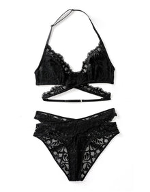 Adore Me Brenna in color Jet Black and shape bralette