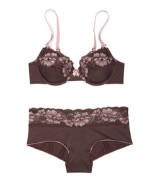 Adore Me Paoly in color Raisin and shape demi