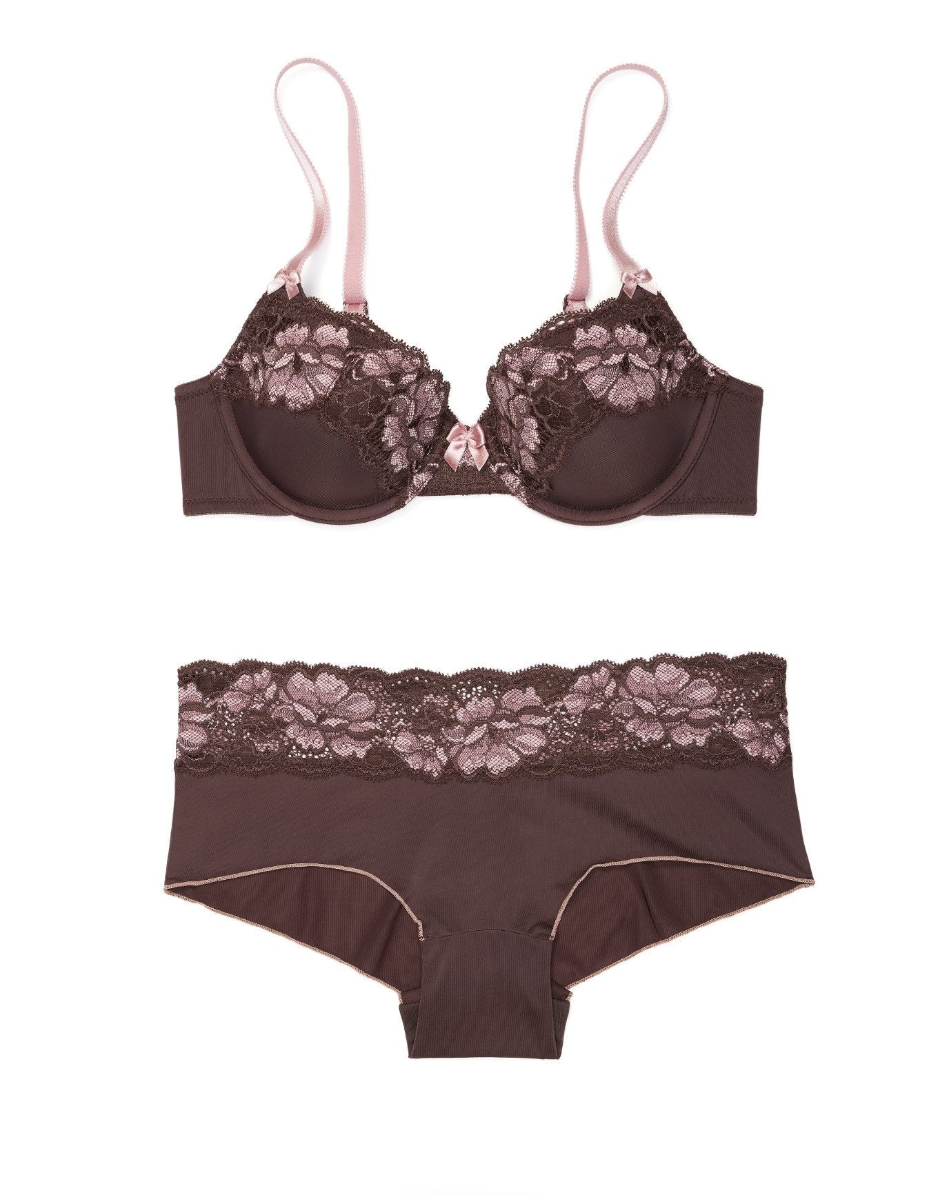 Adore Me Paoly in color Raisin and shape demi