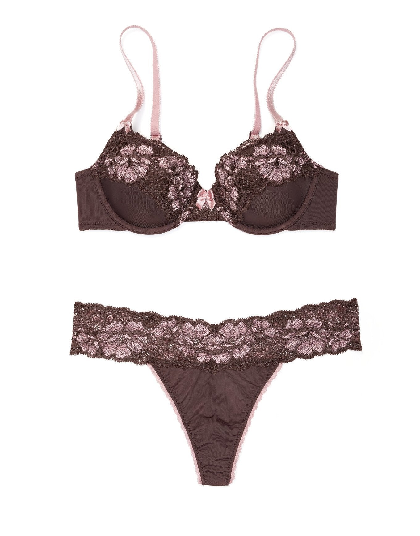 Adore Me Paoly in color Raisin and shape demi