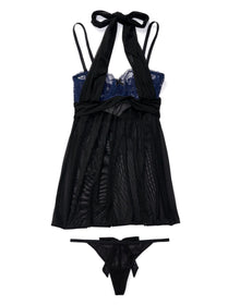 Adore Me Ove Underwired Babydoll in color Jet Black and shape babydoll