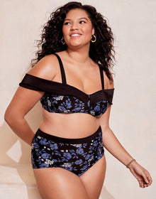 Adore Me Baylie in color Blueprint Blooms C01 and shape bikini