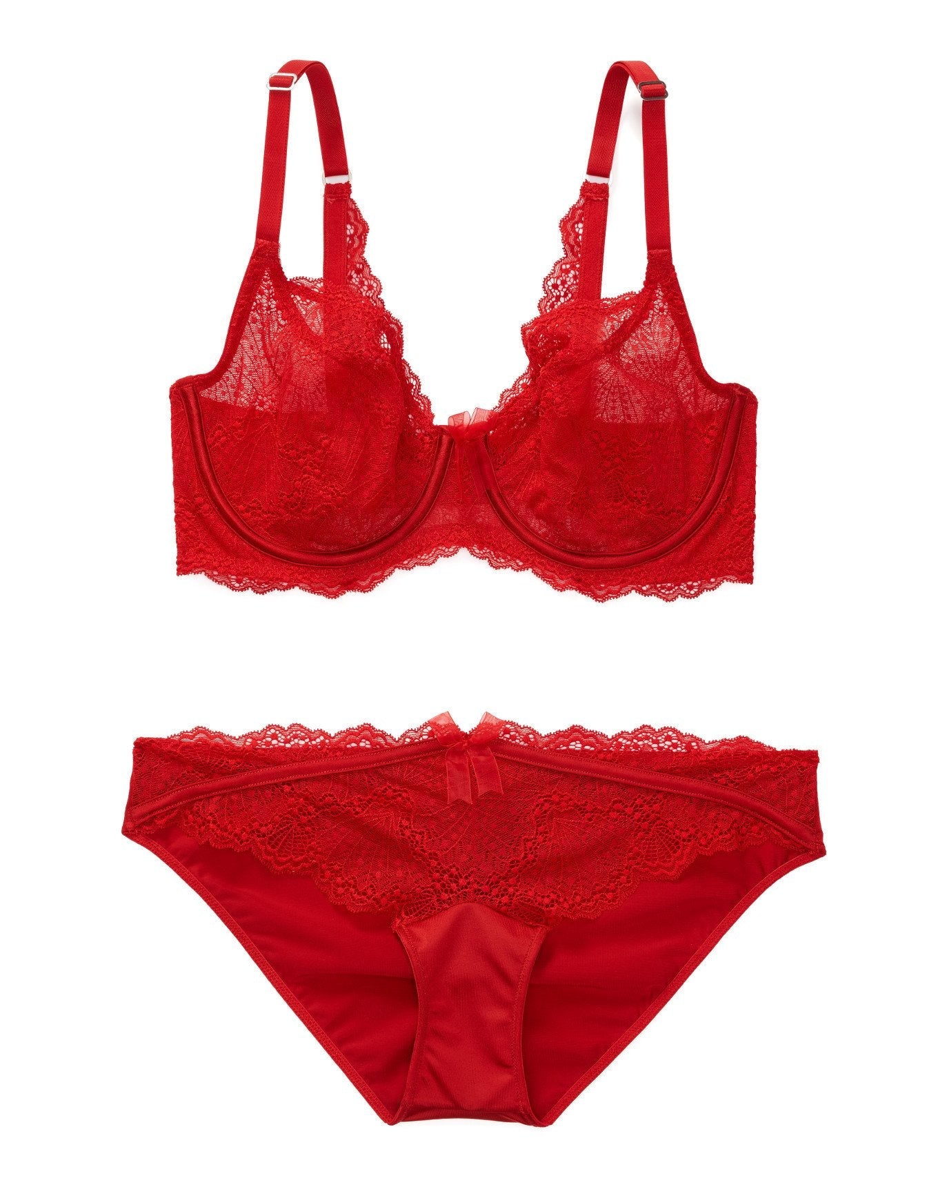 Adore Me Hannalee in color Barbados Cherry and shape full coverage