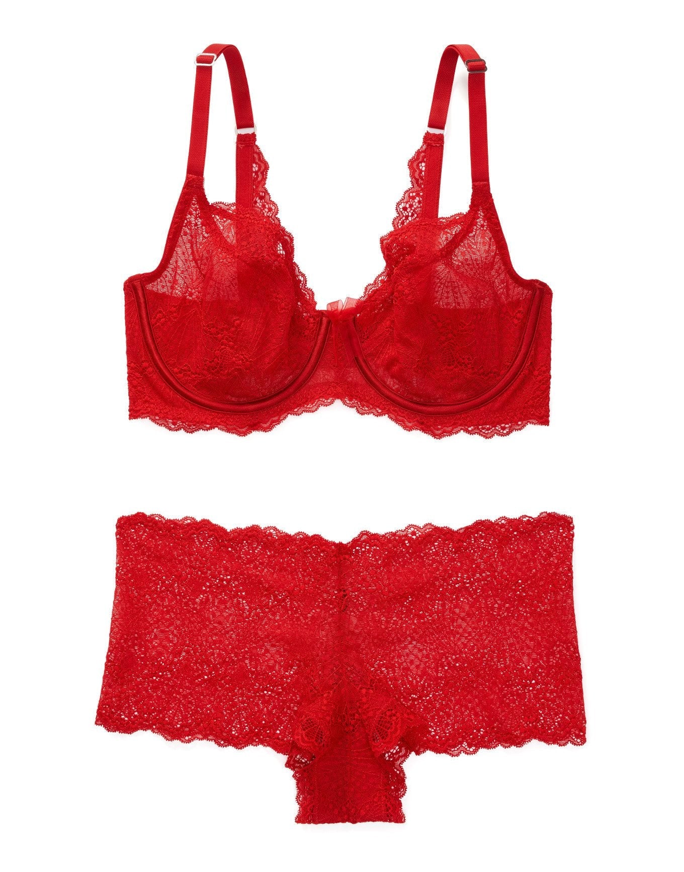 Adore Me Hannalee in color Barbados Cherry and shape full coverage