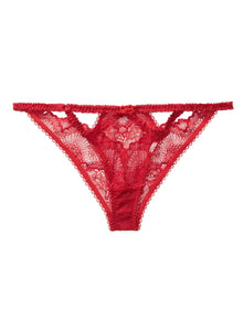 Adore Me Kimmy Strappy Bikini in color Jester Red and shape bikini