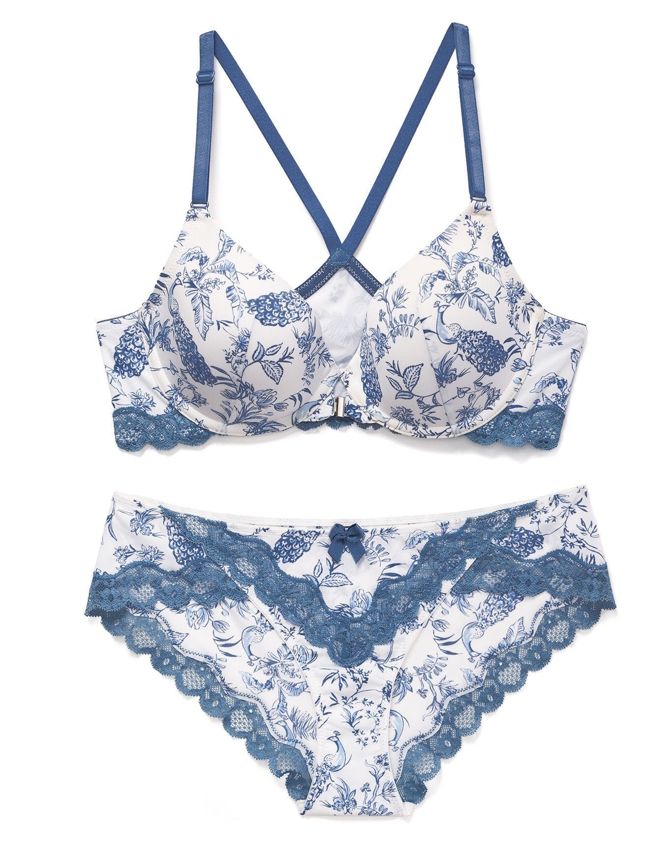 Adore Me Anais in color Toile de Peacock C01 V2 and shape demi