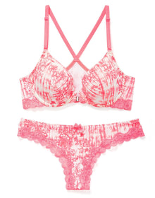 Adore Me Anais in color Shibori Floral C02 and shape demi