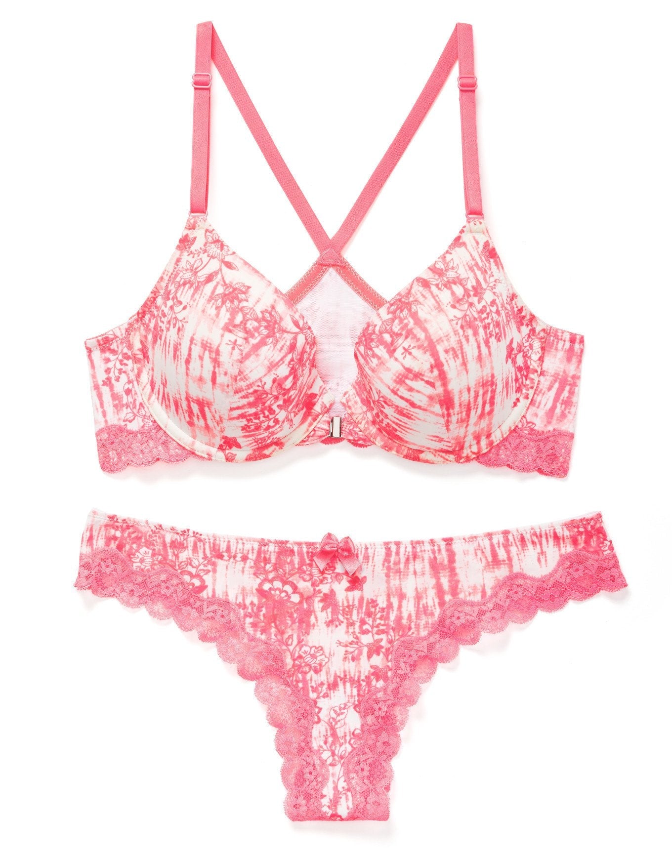 Adore Me Anais in color Shibori Floral C02 and shape demi