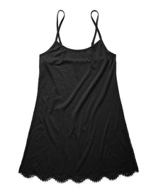 Adore Me Ellenor Slip in color Jet Black and shape slip