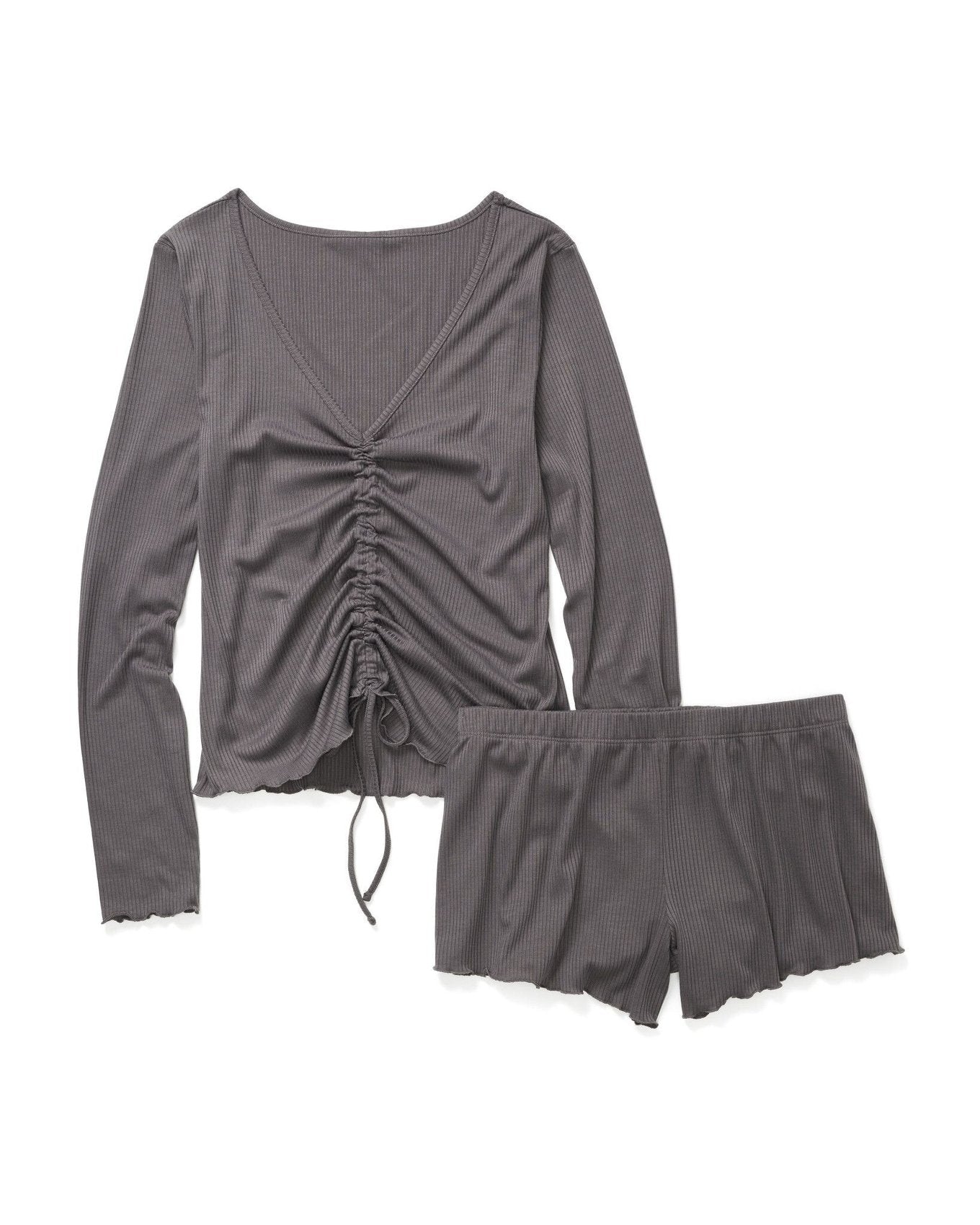 Adore Me Joyce PJ Short Set in color Excalibur and shape pj