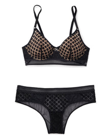 Adore Me Tatum in color Jet Black and shape full coverage