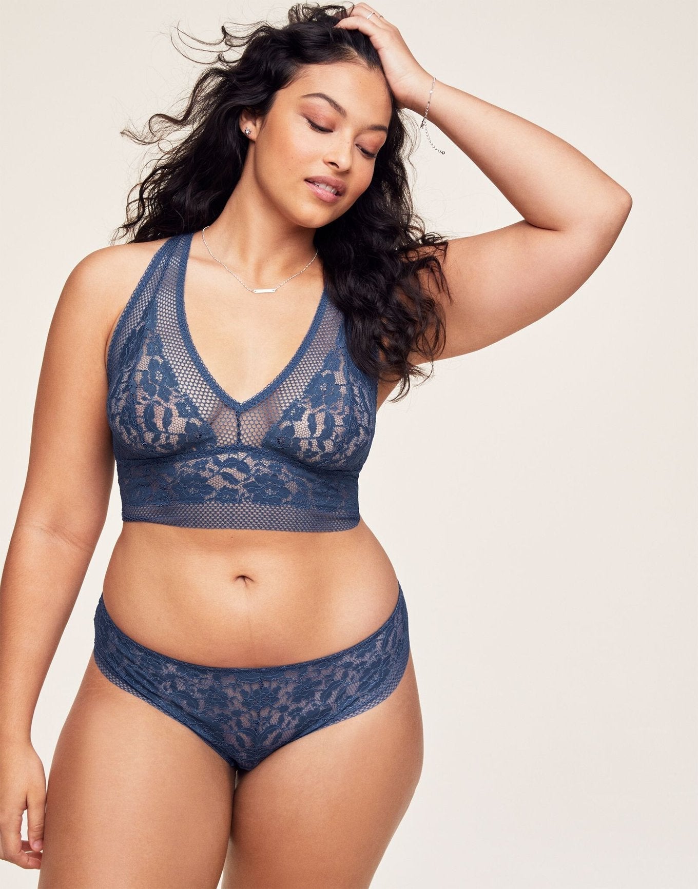Adore Me Jamie in color Ensign Blue and shape bralette