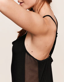 Adore Me Monika Slip in color Jet Black and shape slip