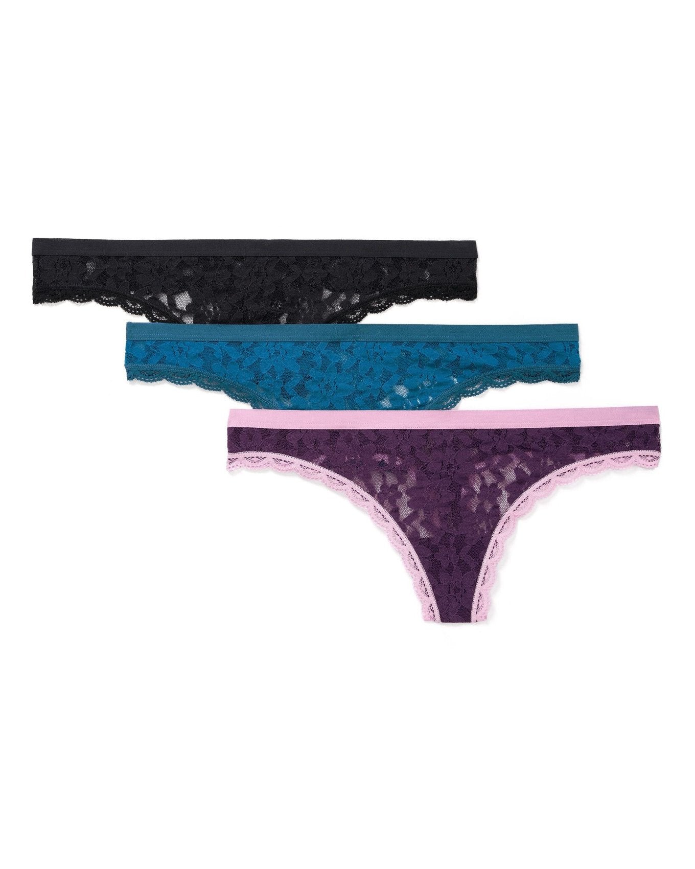 Adore Me ELITE Pack A/O Fashion in color Multi Color and shape thong