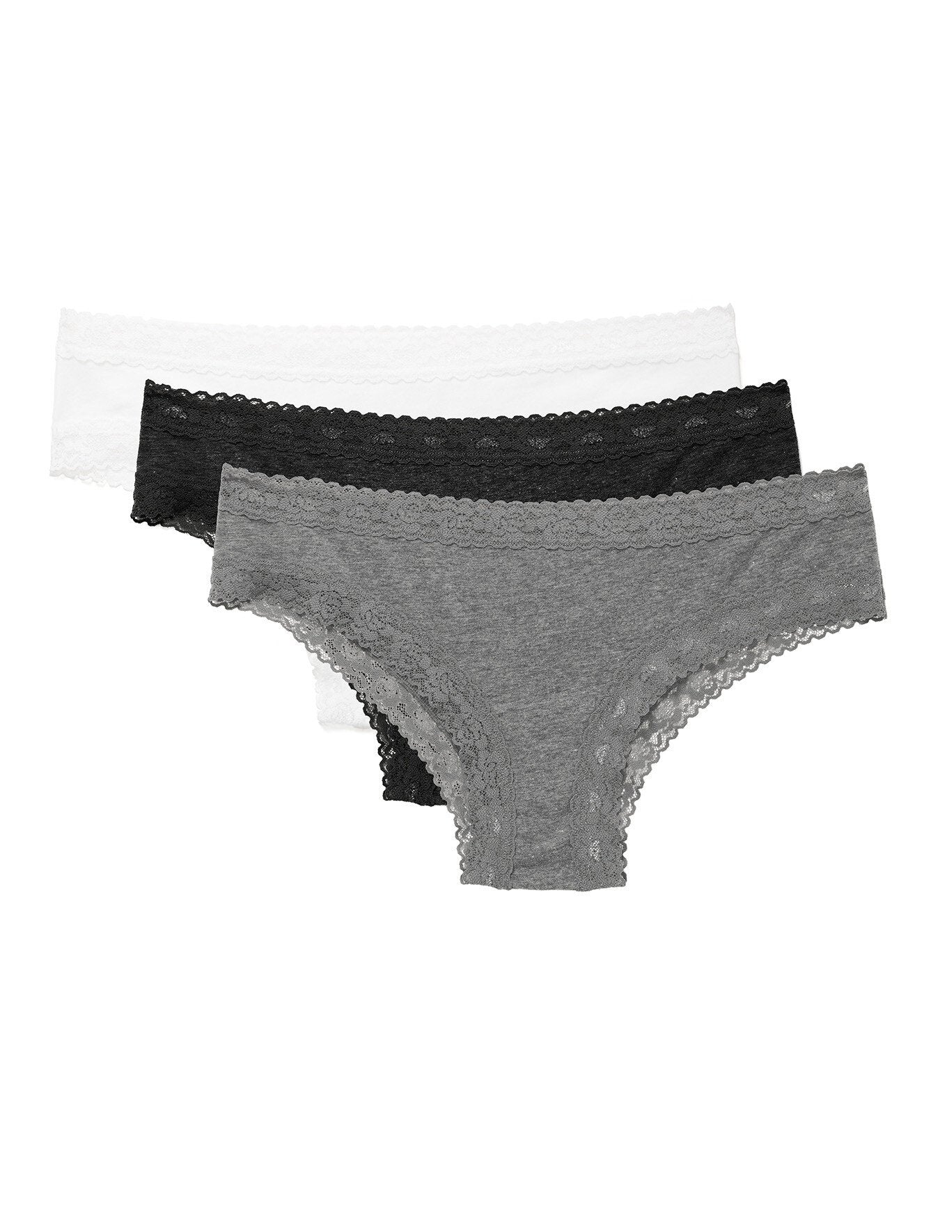 Adore Me ELITE Pack Cotton Basic . in color Multi Color and shape cheeky