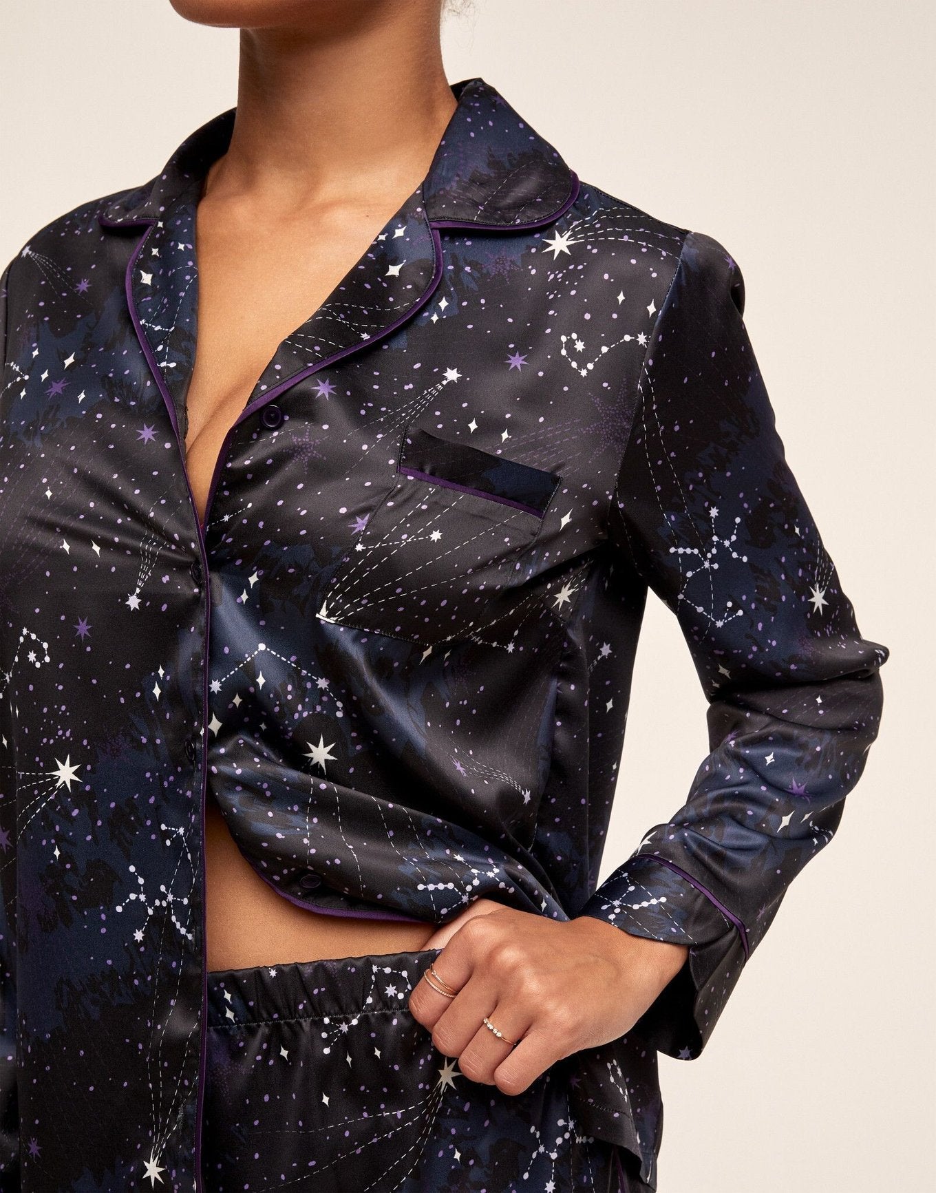 Adore Me Samy PJ Set in color Mystic Stars C01 and shape pj