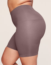 Adore Me Shaine Smoothing Shapewear High-Waist Smoothing Short in color Plume_ and shape legging