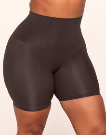 Adore Me Shaine Smoothing Shapewear High-Waist Smoothing Short in color Bean and shape legging