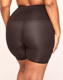 Adore Me Shaine Smoothing Shapewear High-Waist Smoothing Short in color Bean and shape legging