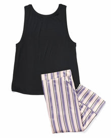 Adore Me Alania Tank & Pant Set in color Common Line C01 and shape pj