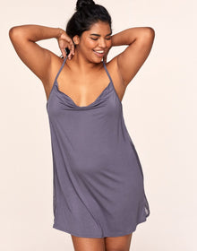 Adore Me Monika Slip in color Cadet and shape slip