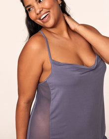 Adore Me Monika Slip in color Cadet and shape slip