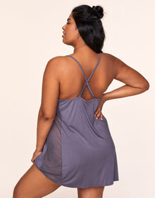 Adore Me Monika Slip in color Cadet and shape slip