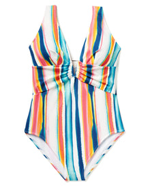 Adore Me Andria One-Piece in color Tie- Dye Stripe C01 and shape one piece