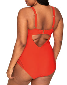 Adore Me Cloralin One-Piece in color Fiesta and shape one piece