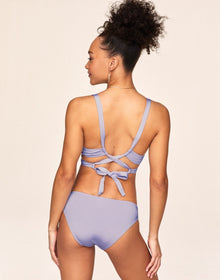 Adore Me Dulce in color Purple Heather and shape two piece
