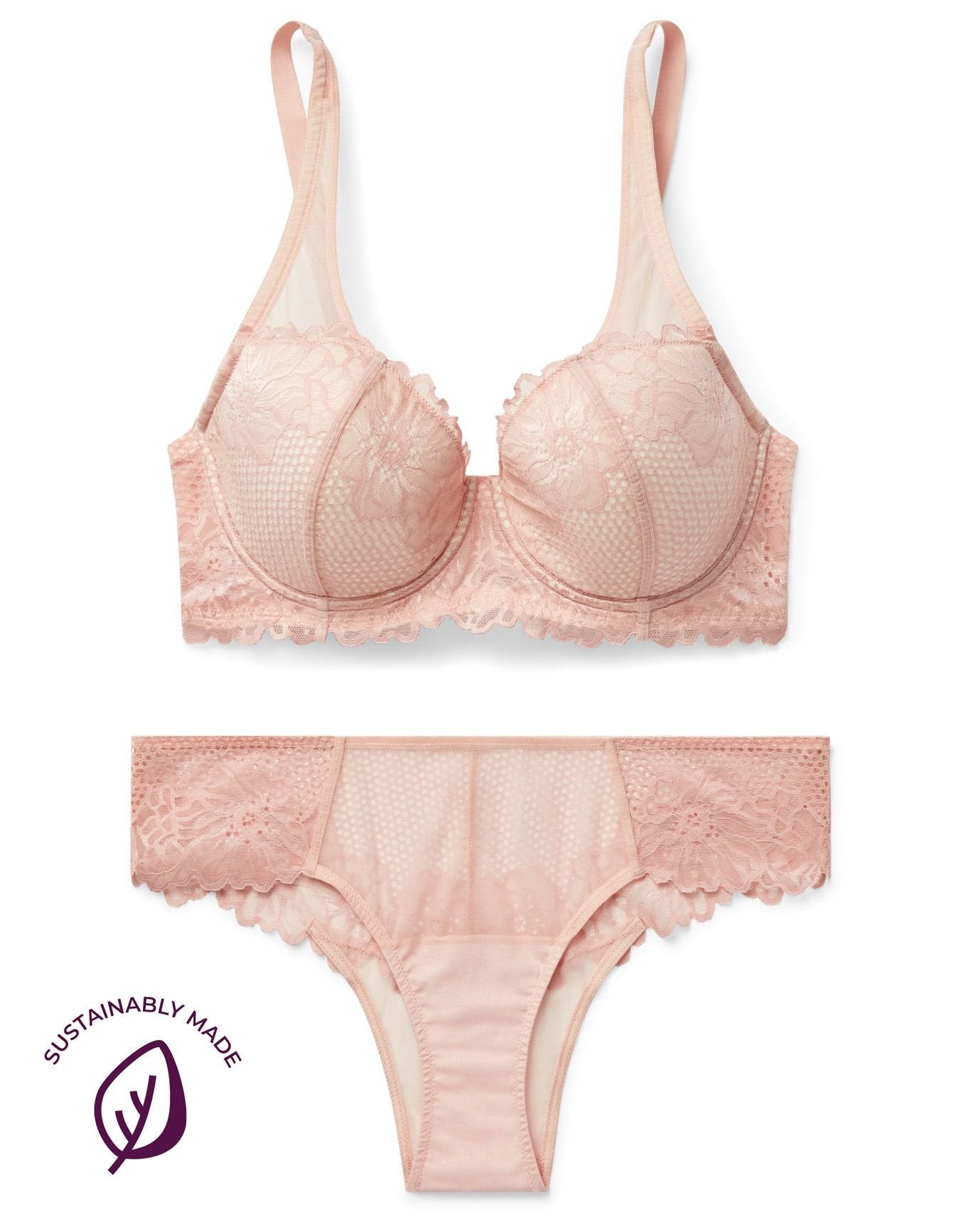 Adore Me Marella Contour Demi in color Peachy Keen (Peachy Keen) and shape demi