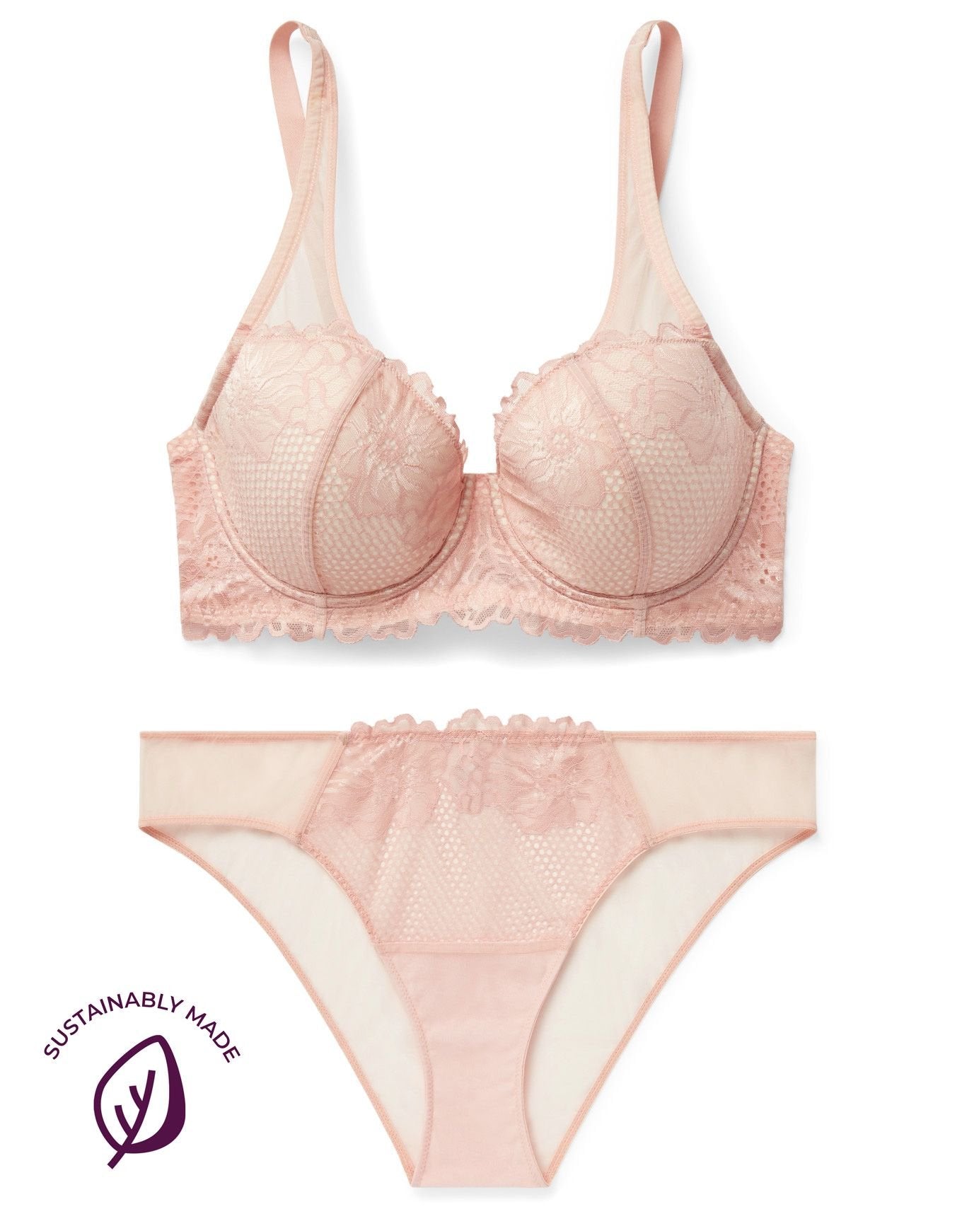 Adore Me Marella Contour Demi in color Peachy Keen (Peachy Keen) and shape demi