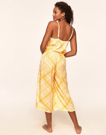Adore Me Grace 100% Rayon Jumpsuit in color Picnic Checks C01 and shape romper