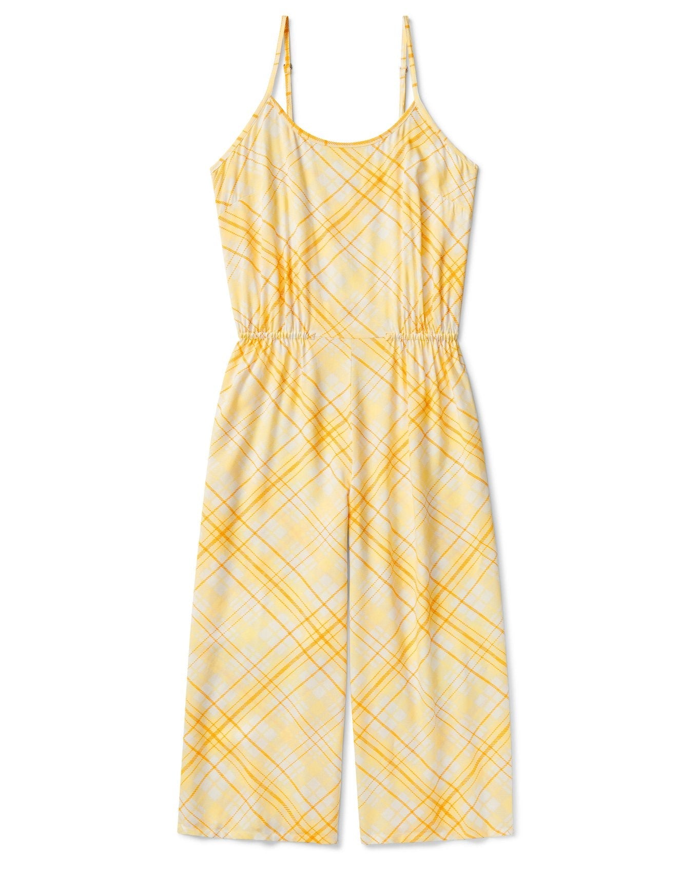 Adore Me Grace 100% Rayon Jumpsuit in color Picnic Checks C01 and shape romper