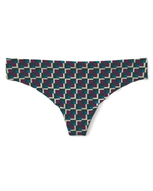 Adore Me Annie No-Show Thong in color Retro Tile C01 and shape thong