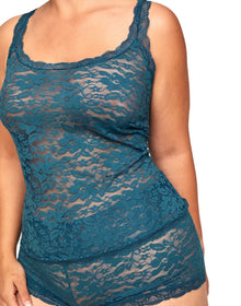 Adore Me Roanne Tank & Shorts Set in color Blue Coral and shape pj